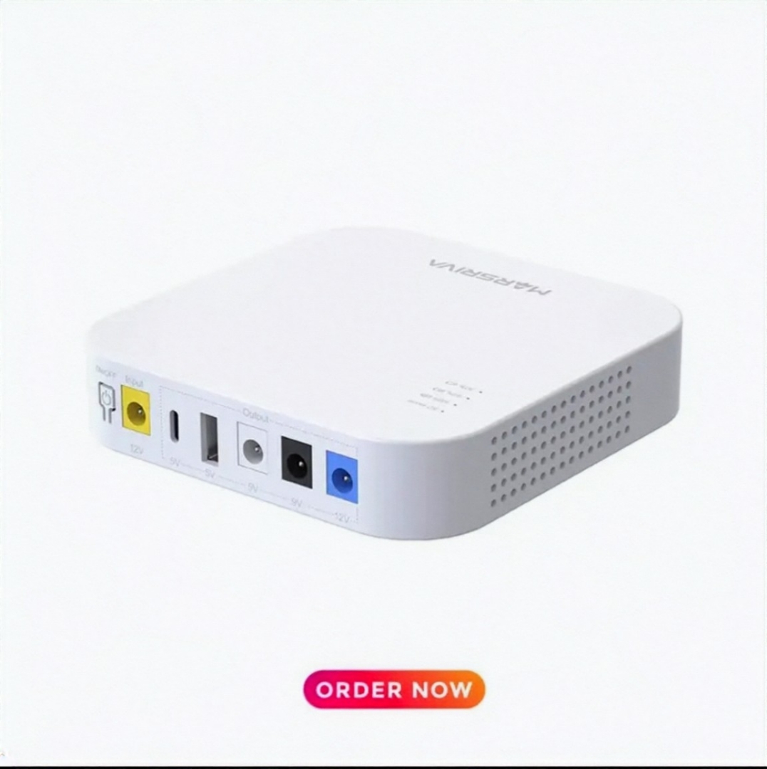 MARSRIVA KP4 10000mAh Smart Mini DC UPS for Router