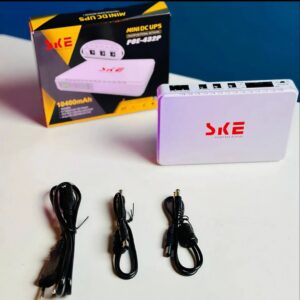 SKE POE 432P mini UPS 10400mAh, 5V, 9V, 12V & PoE Support 15/24V (Updated Version)